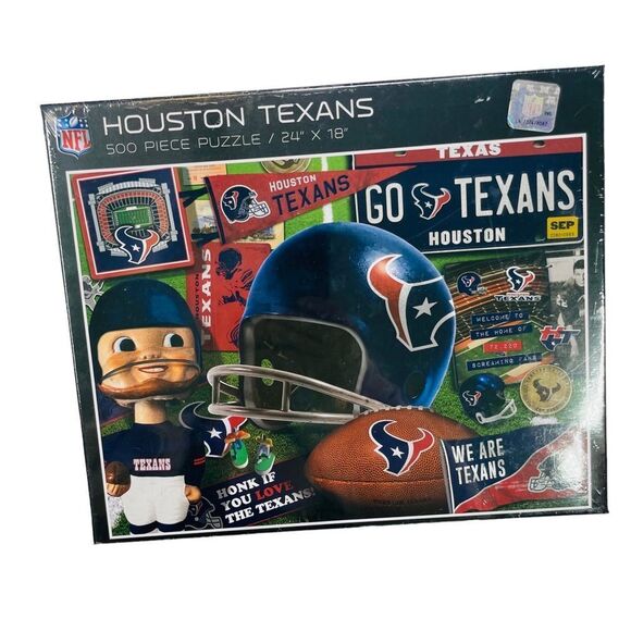 10/$25🦋 YouTheFan Houston Texans Retro Series 500-Piece Jigsaw Puzzle - Picture 3 of 8